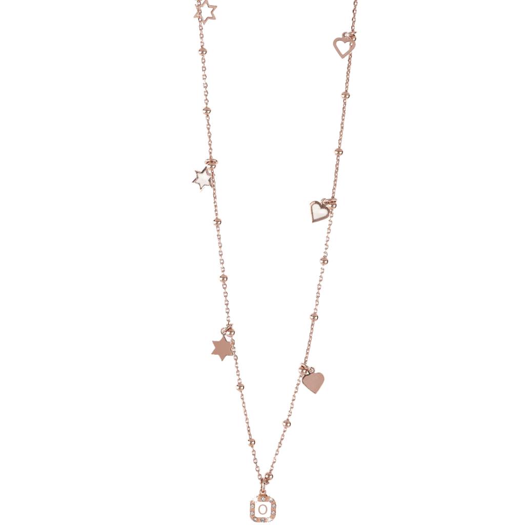 Girocollo Dvccio - Lettera O collezione Hel&egrave; Ref. ZXC40HELE/R-O - DUCCIO