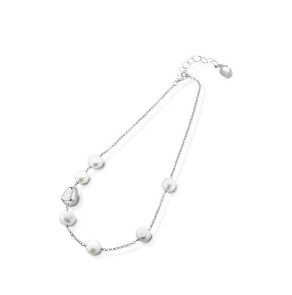 LE LUNE - Collana in AG925 bianco, 6 perle FW - Ref. LGNK34.3 - LE LUNE
