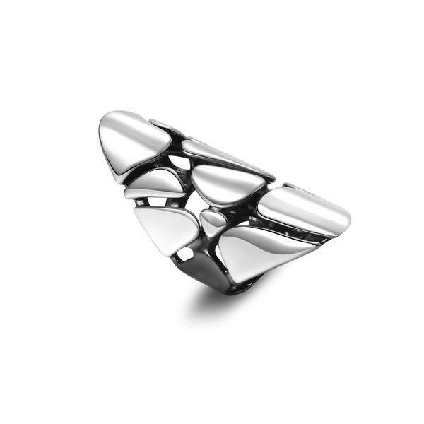 Anello Pianegonda Clipea Argento e black gun Ref. PLA35B - PIANEGONDA