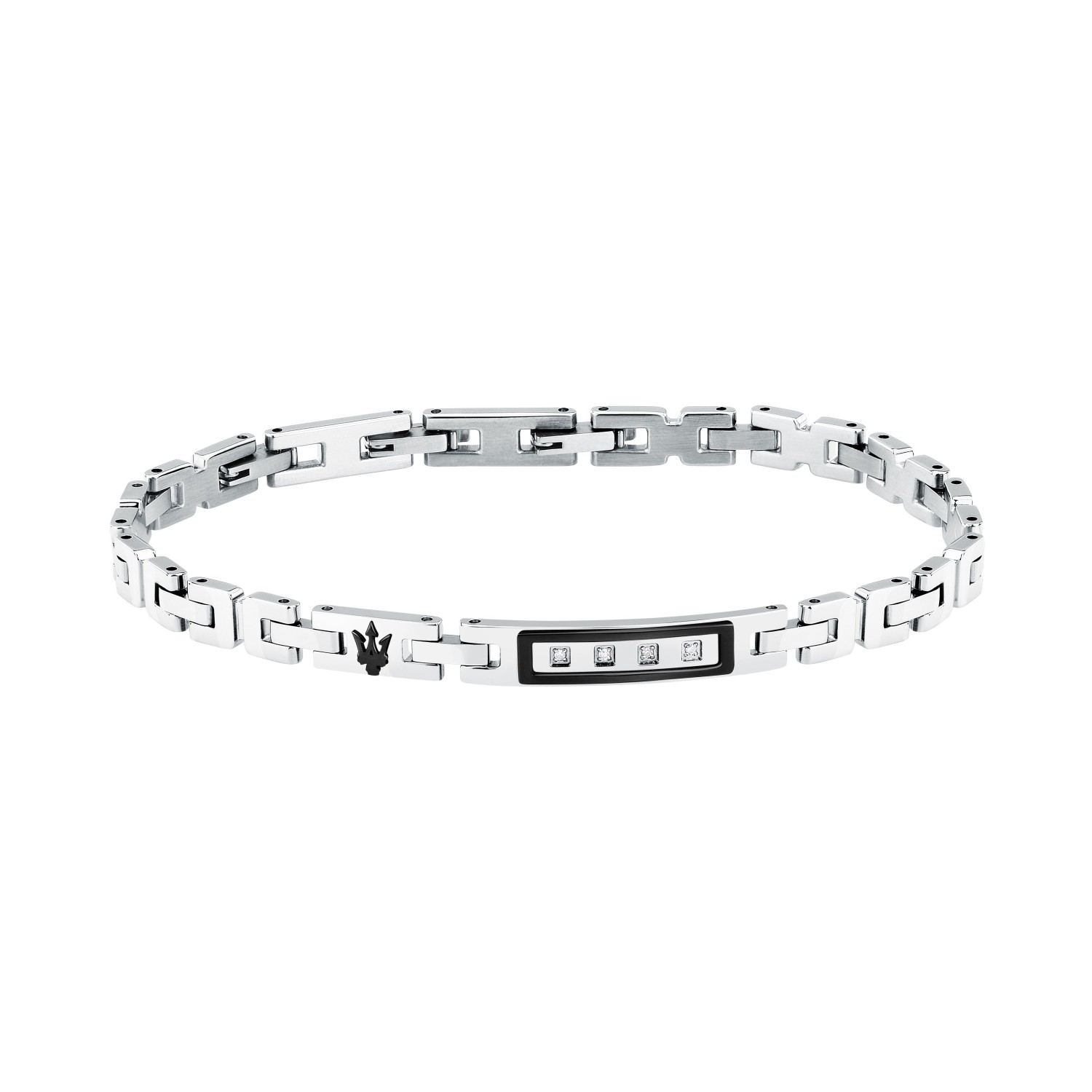Bracciale da uomo Maserati Diamonds in Acciaio con Diamante - JM125ATY21 - MASERATI