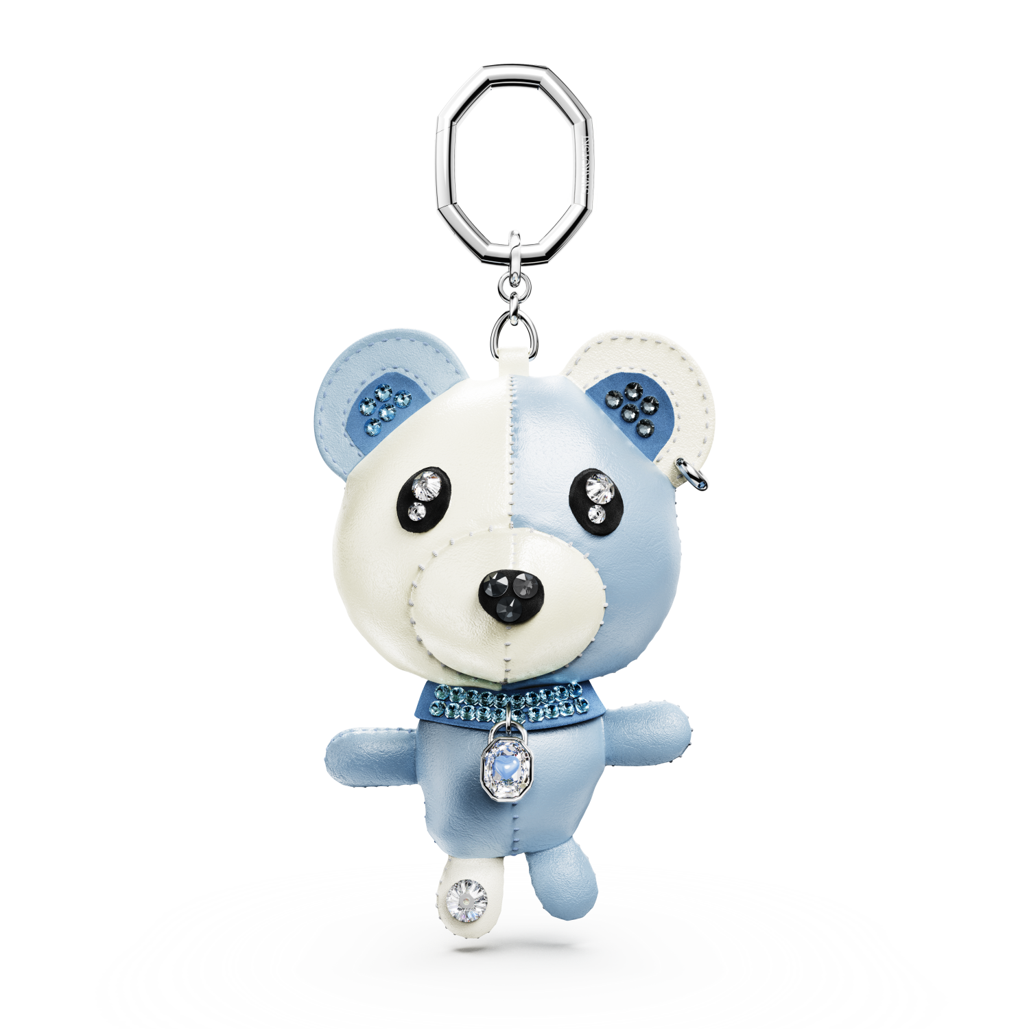 Swarovski - Accessorio per borse Teddy, Orso, Blu, Placcato rodio Ref. 5733771 - SWAROVSKI