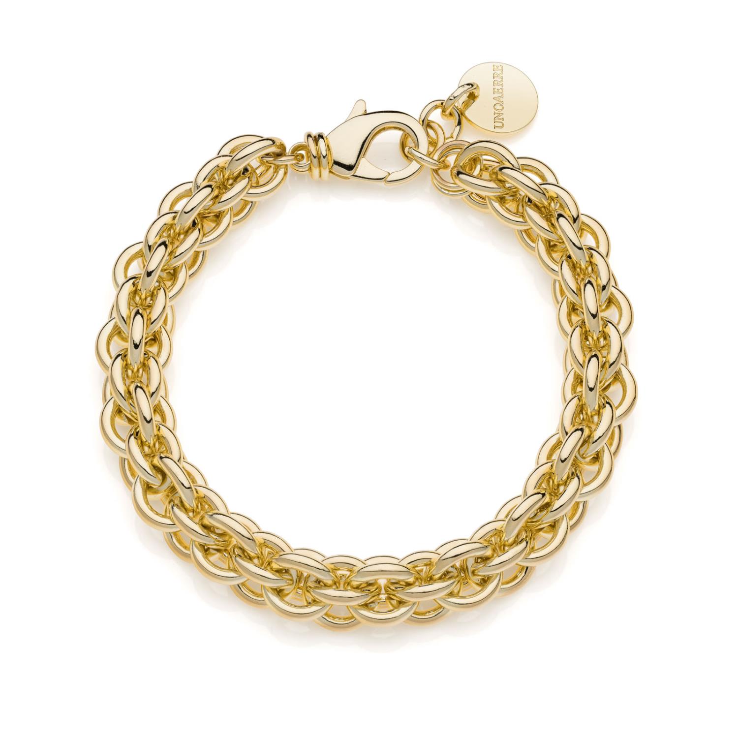 UNOAERRE - Bracciale multifilo in catena rolò dorata Ref. 2360 - UNOAERRE