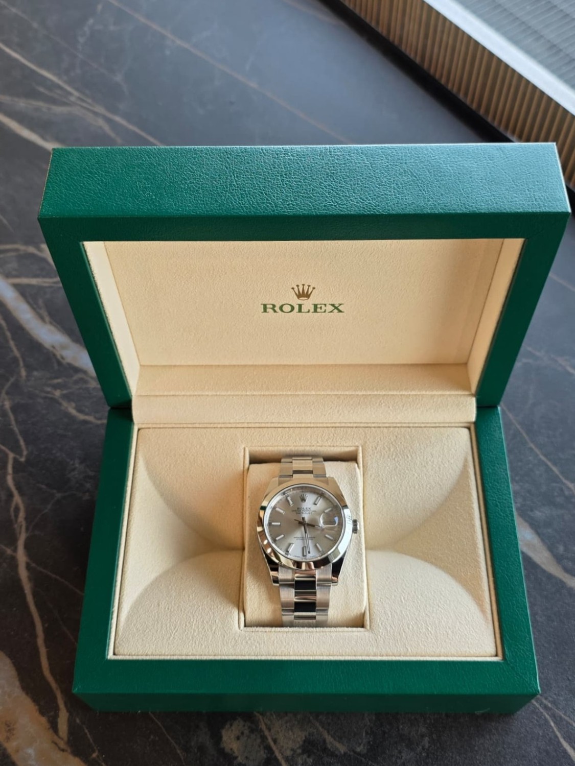 Rolex Datejust 41 quadrante Argent&egrave; Ref. 126300 Anno 2018 - ROLEX