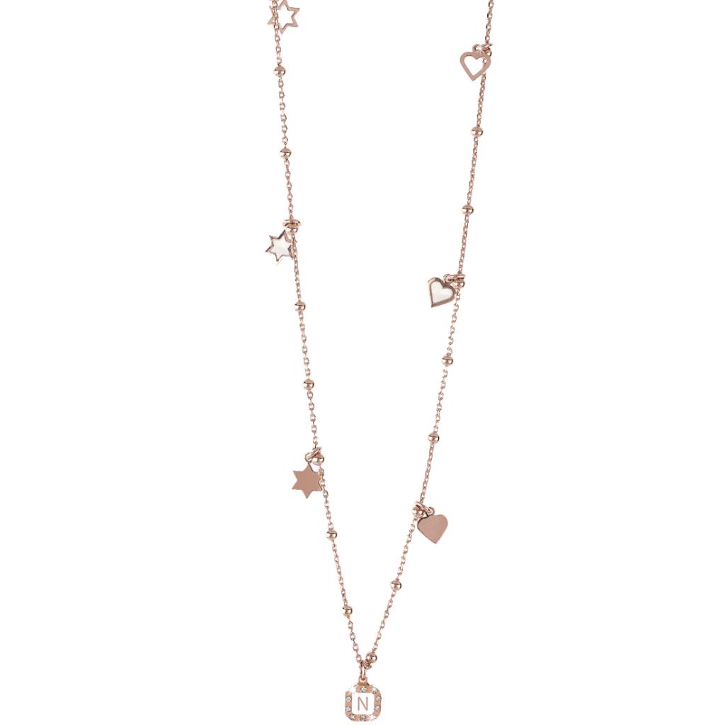 Girocollo Dvccio - Lettera N collezione Hel&egrave; Ref. ZXC40HELE/R-N - DUCCIO