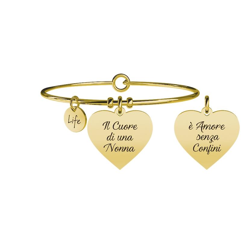 Gioielli Kidult - Bracciale in acciaio 316L e Pvd Gold Ref. 731656 - KIDULT