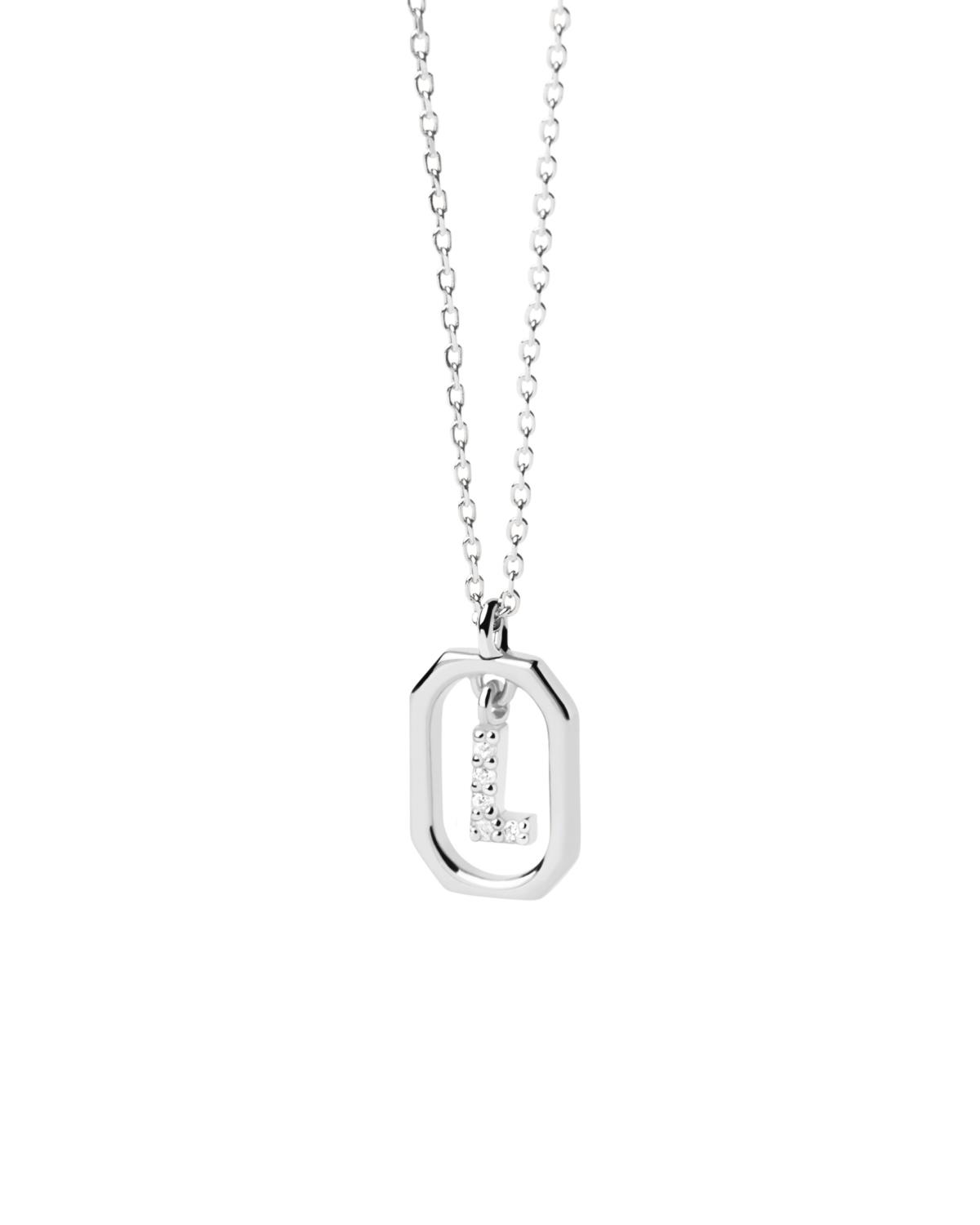 Collana PDPaola Mini Letter Silver L Ref. CO02-523-U - PDP