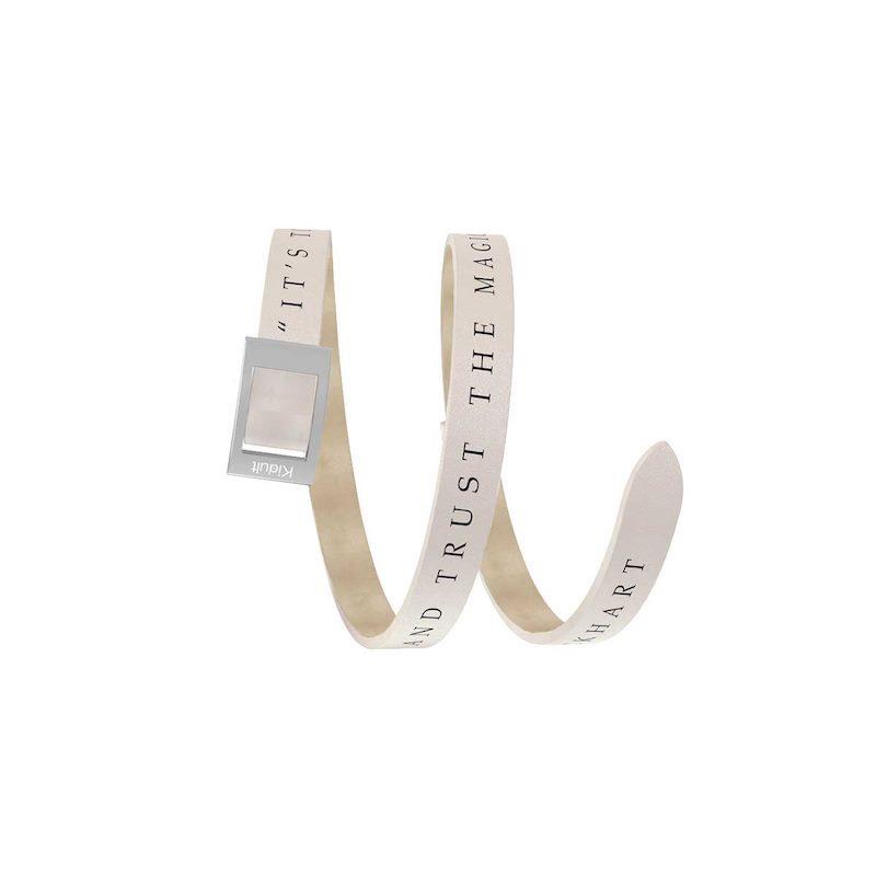 Gioielli Kidult - Cinturino/Bracciale in pelle e acciaio 316L Ref. 731525 - KIDULT