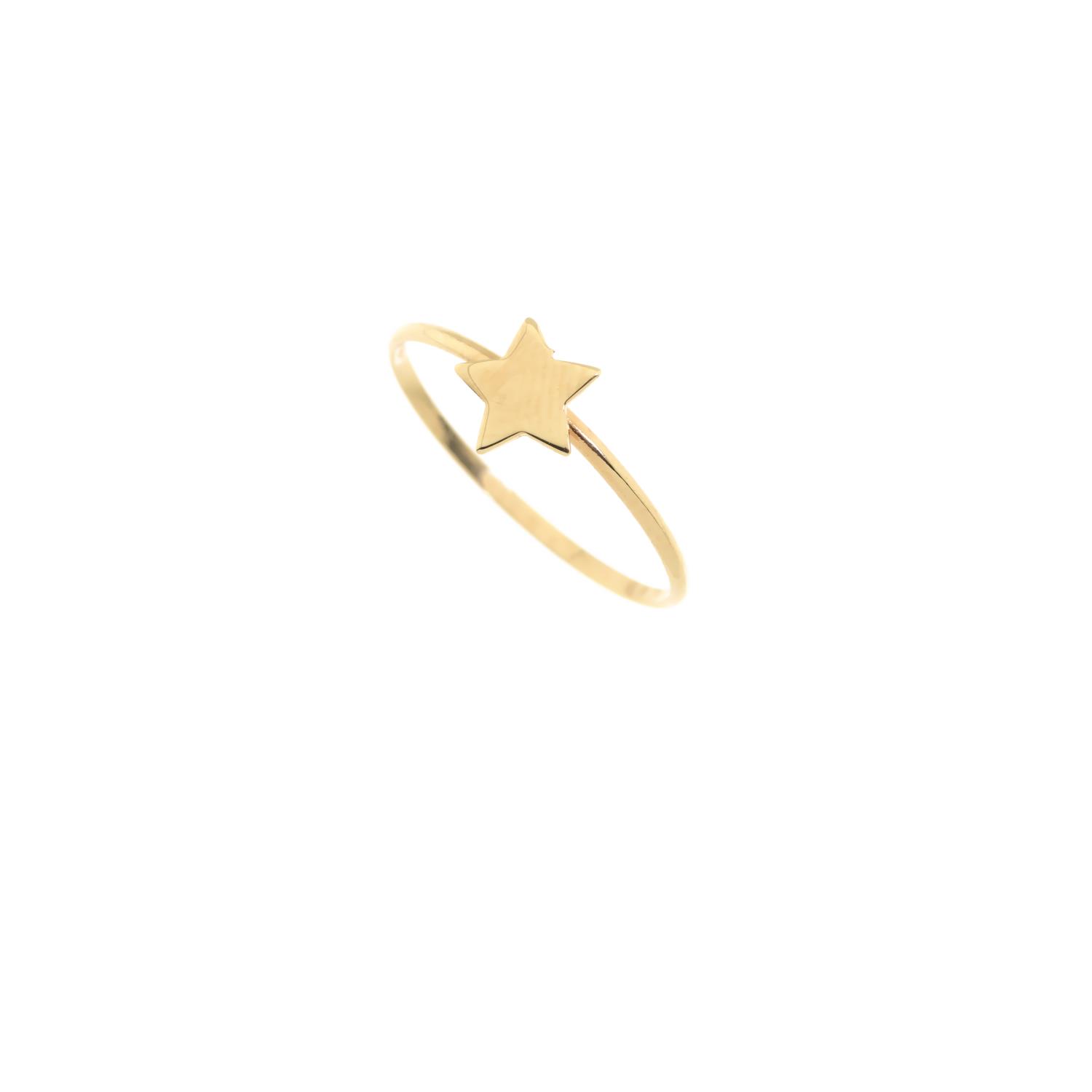 Anello in Oro Giallo Simbolo Stella Ref. 766090 - FACCO