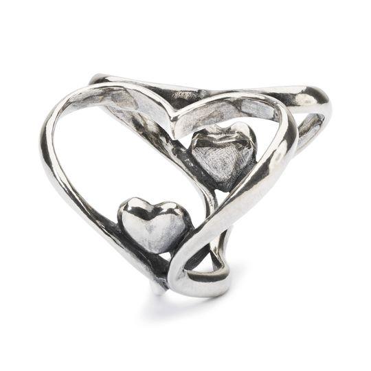 Trollbeads Ritirato - Original Trollbeads Pendente Cuore a Cuore Ref. TAGPE-00071 - TROLLBEADS