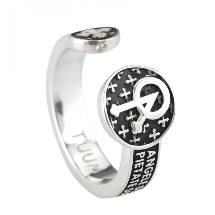 Anello TUUM - INFINITUUM ANGELO ARGENTO BRUNITO Ref. INFALA90A00 - TUUM