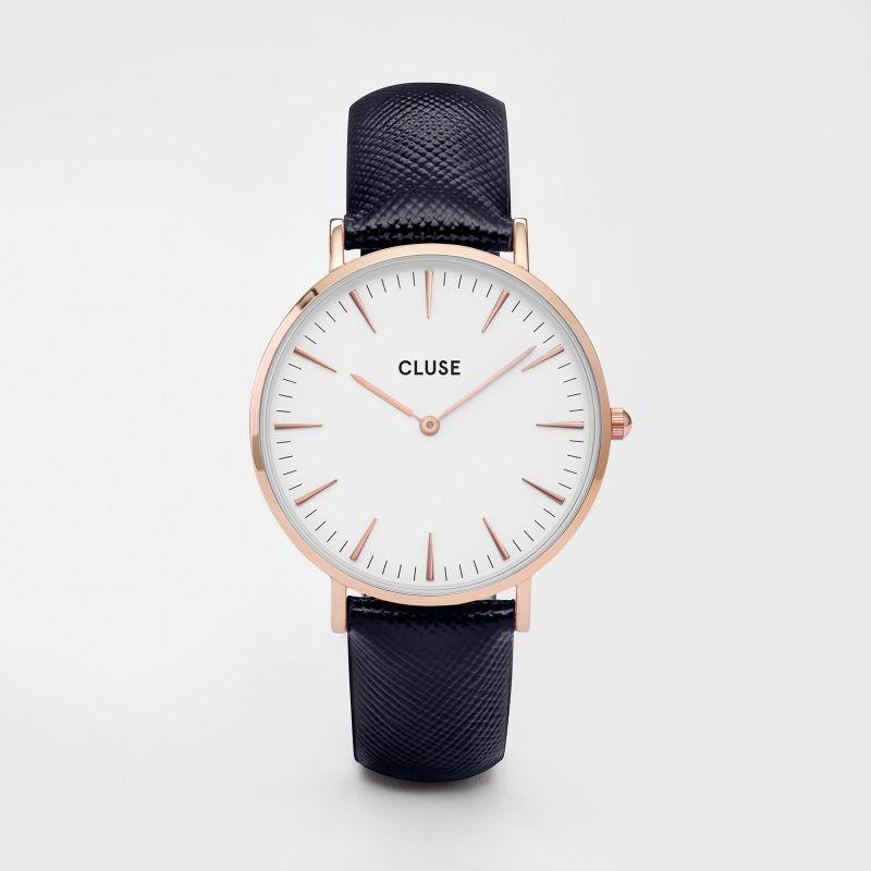 OROLOGIO CLUSE - La Boh&egrave;me Rose Gold White/Midnight Blue Ref. CLUCL18029 - CLUSE