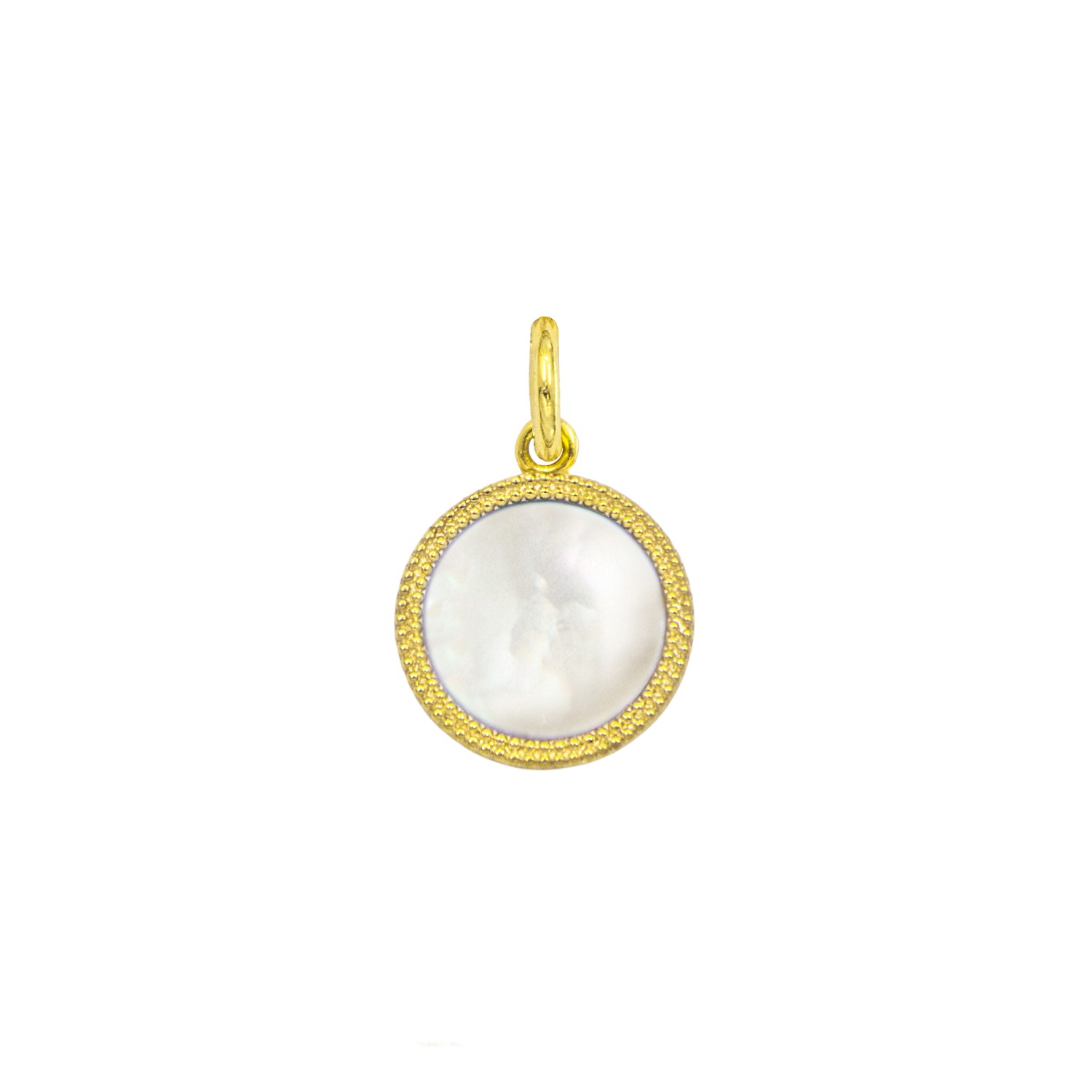 Charm Cerchio in Oro 9 Kt e Madreperla  Ref. A0359G9 - FACCO