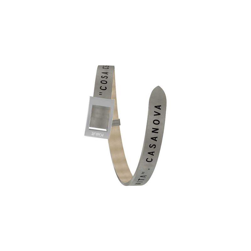 Gioielli Kidult - Cinturino/Bracciale in pelle e acciaio 316L Ref. 731518 - KIDULT