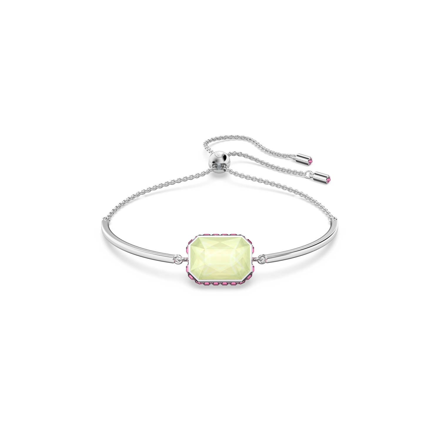 Swarovski - Braccialetto Orbita, Taglio ottagonale, Multicolore, Placcato rodio Ref. 5616642 - SWAROVSKI