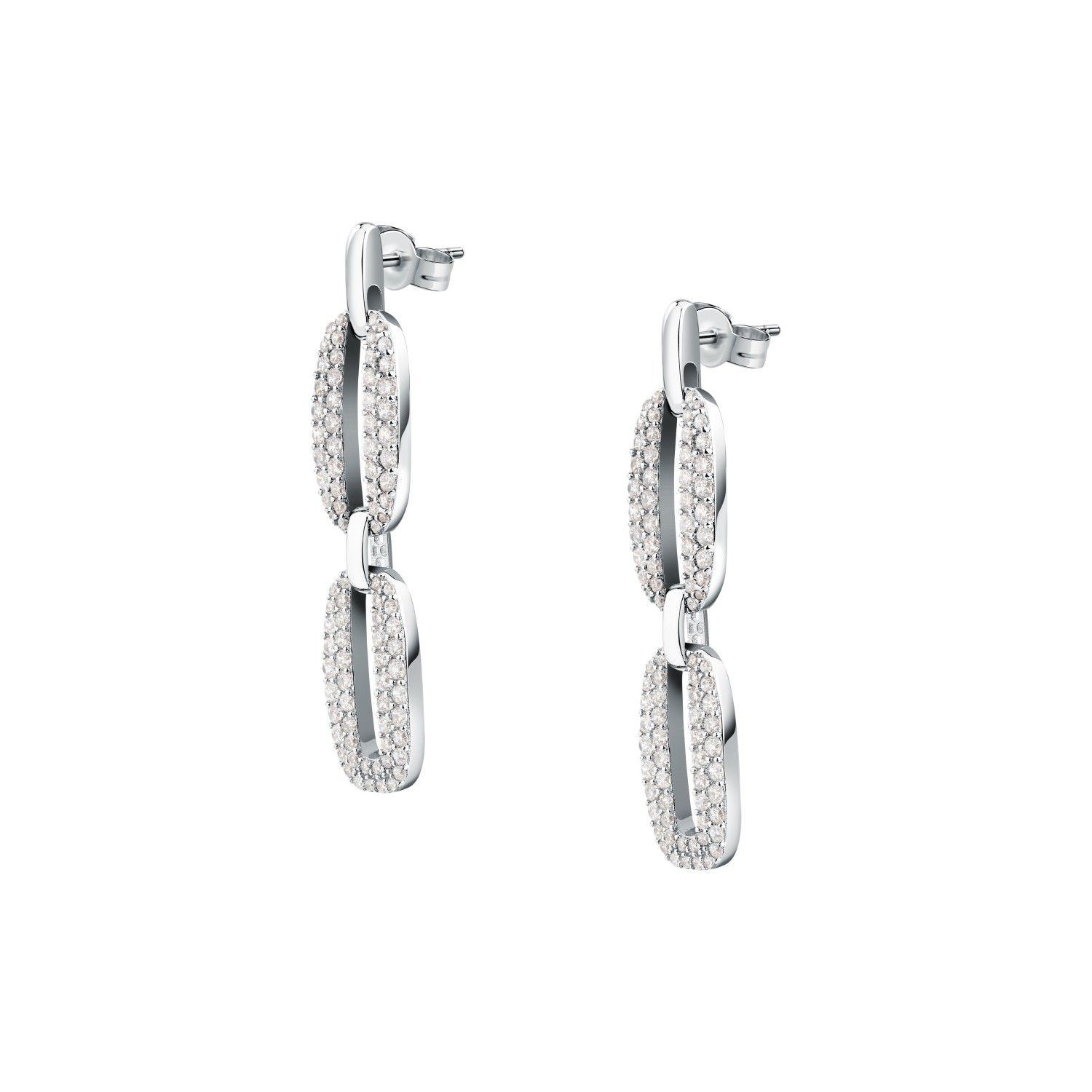 Orecchini Morellato Trame in argento 925, con zirconi - SAAG05 - MORELLATO
