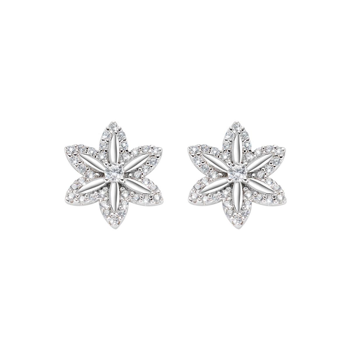 Orecchini Fiore della Vita Rodio - Amen Collection Ref. EFLLIBBZ2 - AMEN