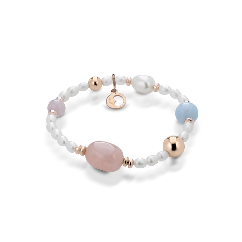 Le Lune Gioielli - Bracciale in Perle con Berillo ed  Ematite Ref. LGBR213 - LE LUNE
