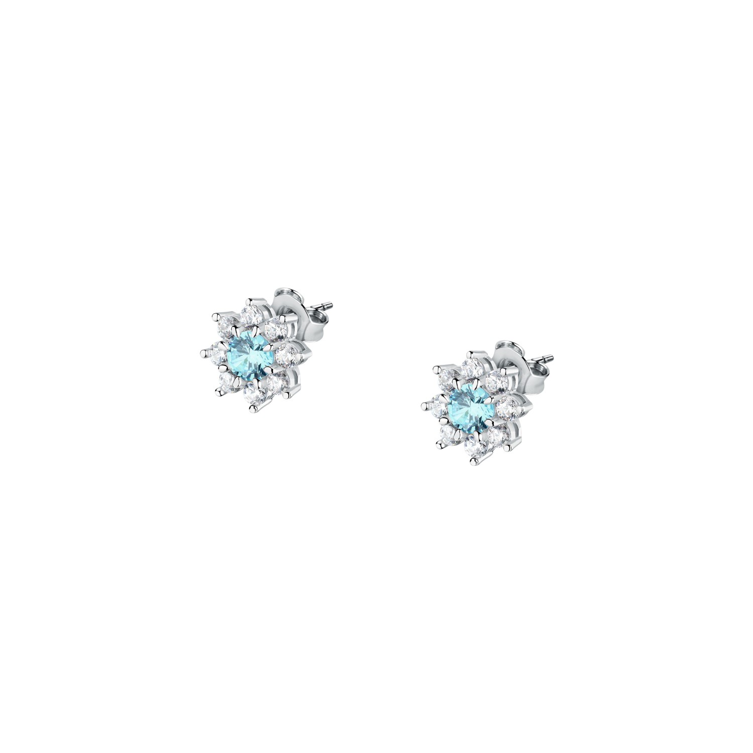 Orecchini Morellato Tesori in argento 925, con zirconi e motivo a fiore - SAIW189 - MORELLATO