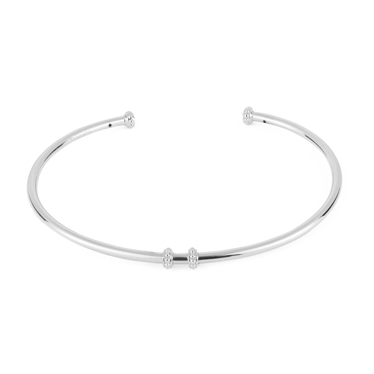Rosato - Bracciale STORIE argento 925/1000 rigido rodiato Ref. RZB024 - ROSATO