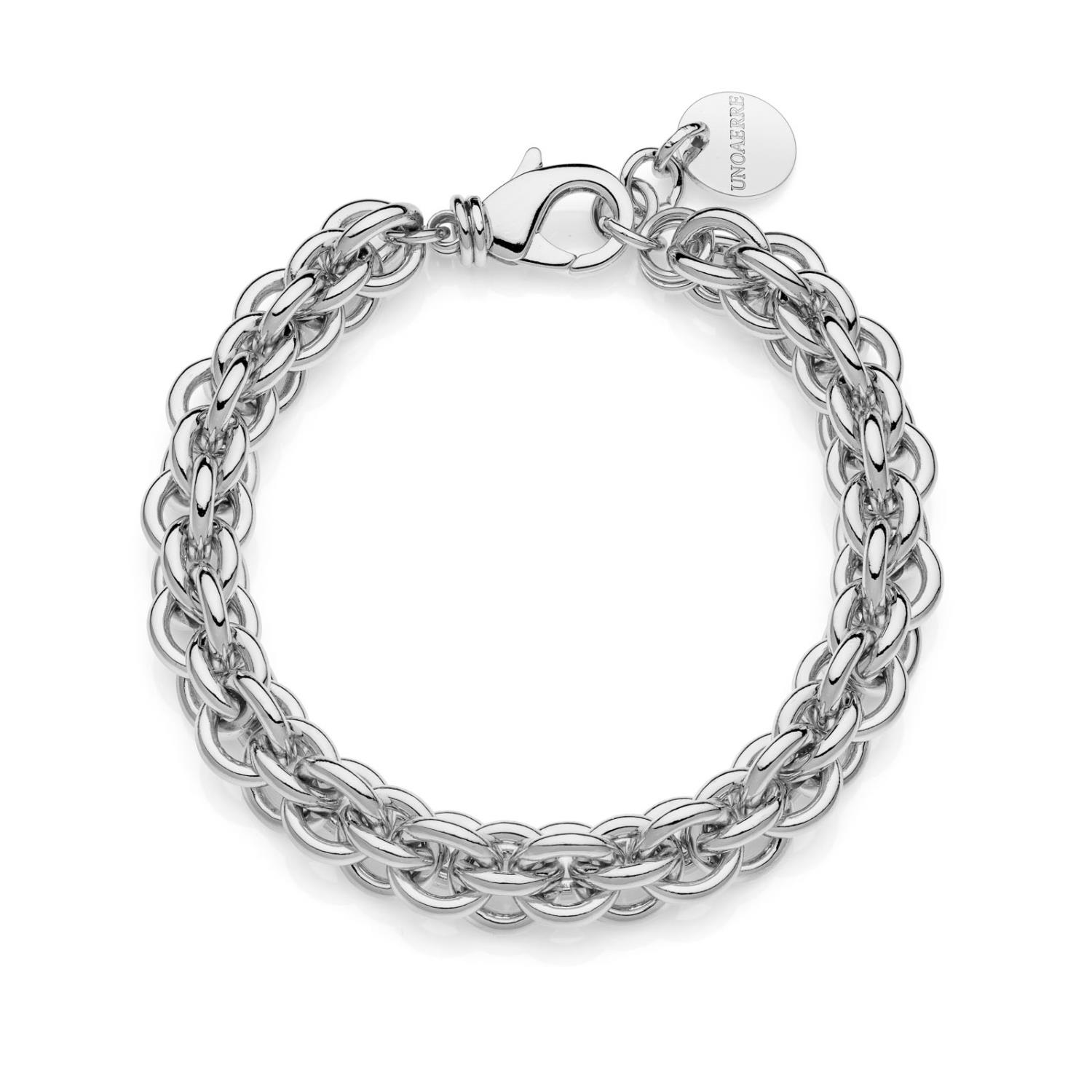 UNOAERRE - Bracciale multifilo in catena rolò argentata Ref. 2361 - UNOAERRE