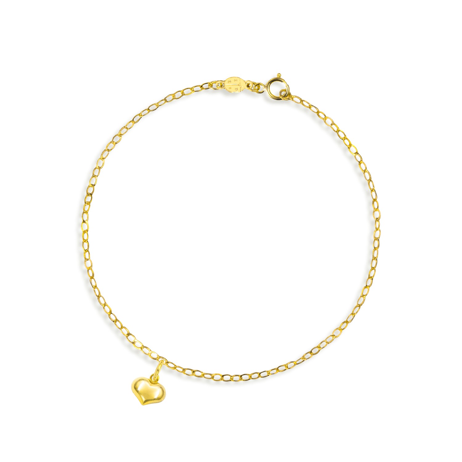 Bracciale Cuore in Oro 9 Kt  Ref. B0126G9 - FACCO