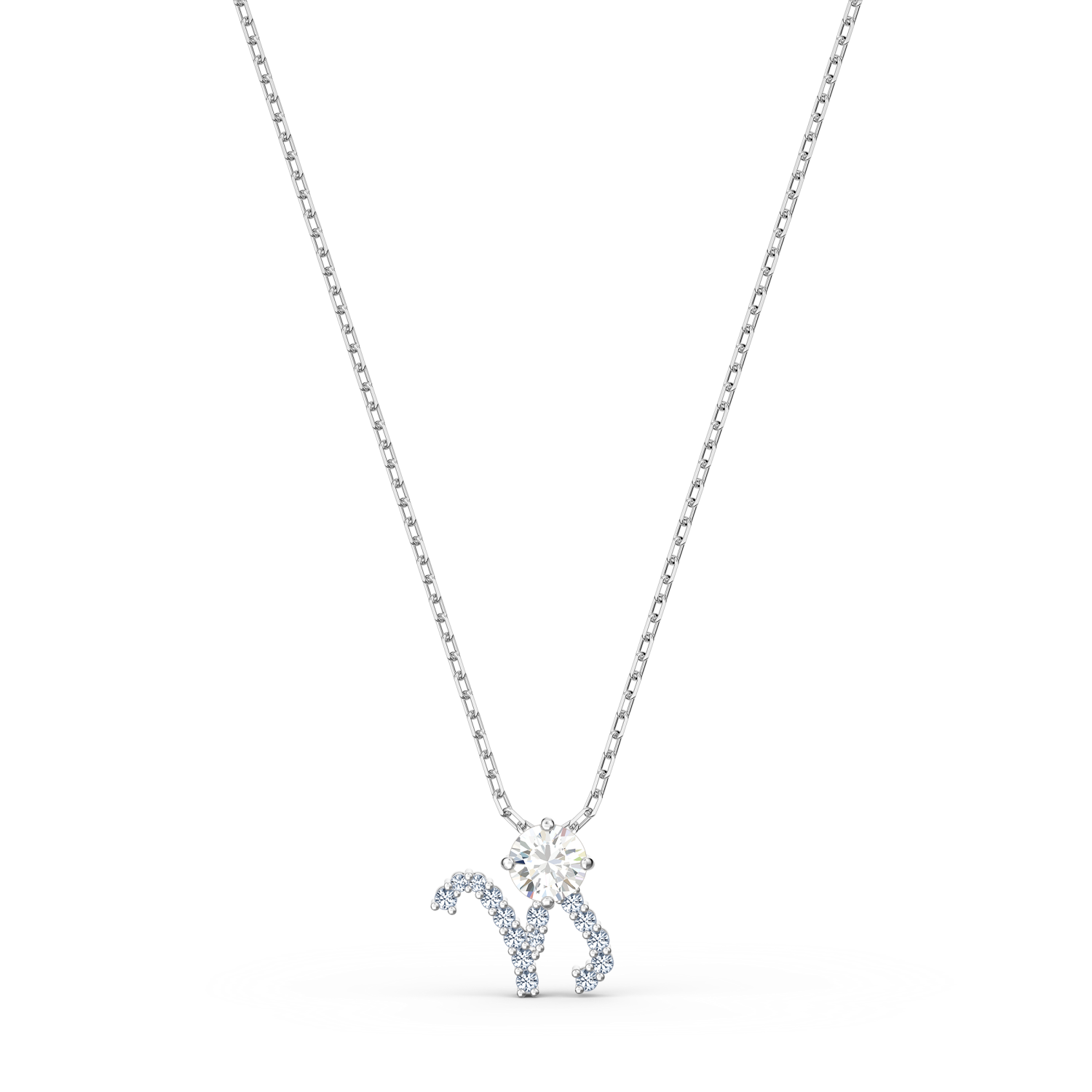 Swarovski - Pendente Zodiac II, Capricorno, Bianco, Finitura in mix di placcature Ref. 5563892 - SWAROVSKI