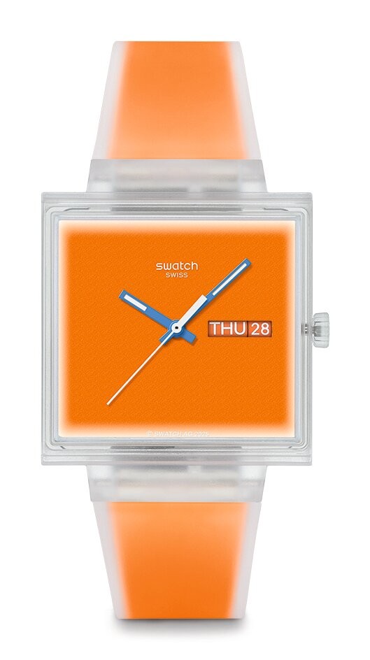 Orologio Swatch WHAT IF...SEE THRU ORANGE? SO38K704 - SWATCH