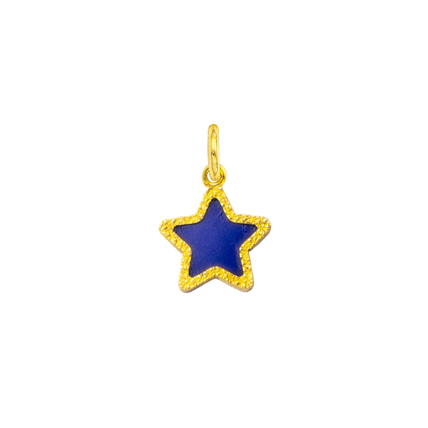 Charm Stella in Oro 9 Kt e Lapislazzuli  Ref. A0241G9 - FACCO