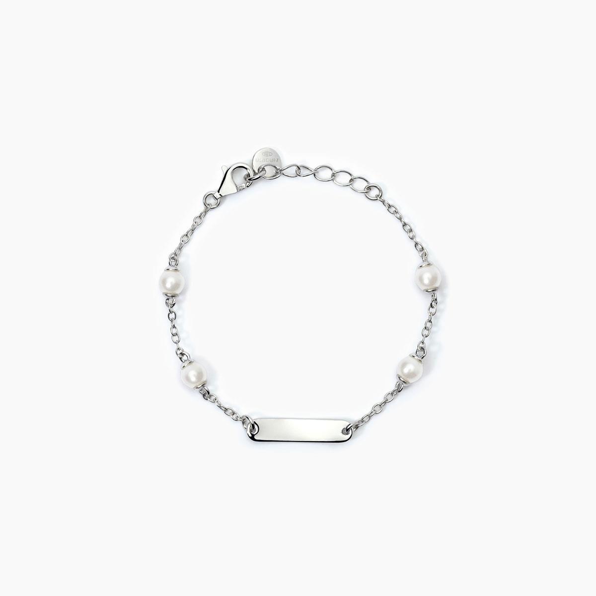 Gioielli linea bambino - Bracciale in argento perle conchiglia Ref. 533784 - MABINA