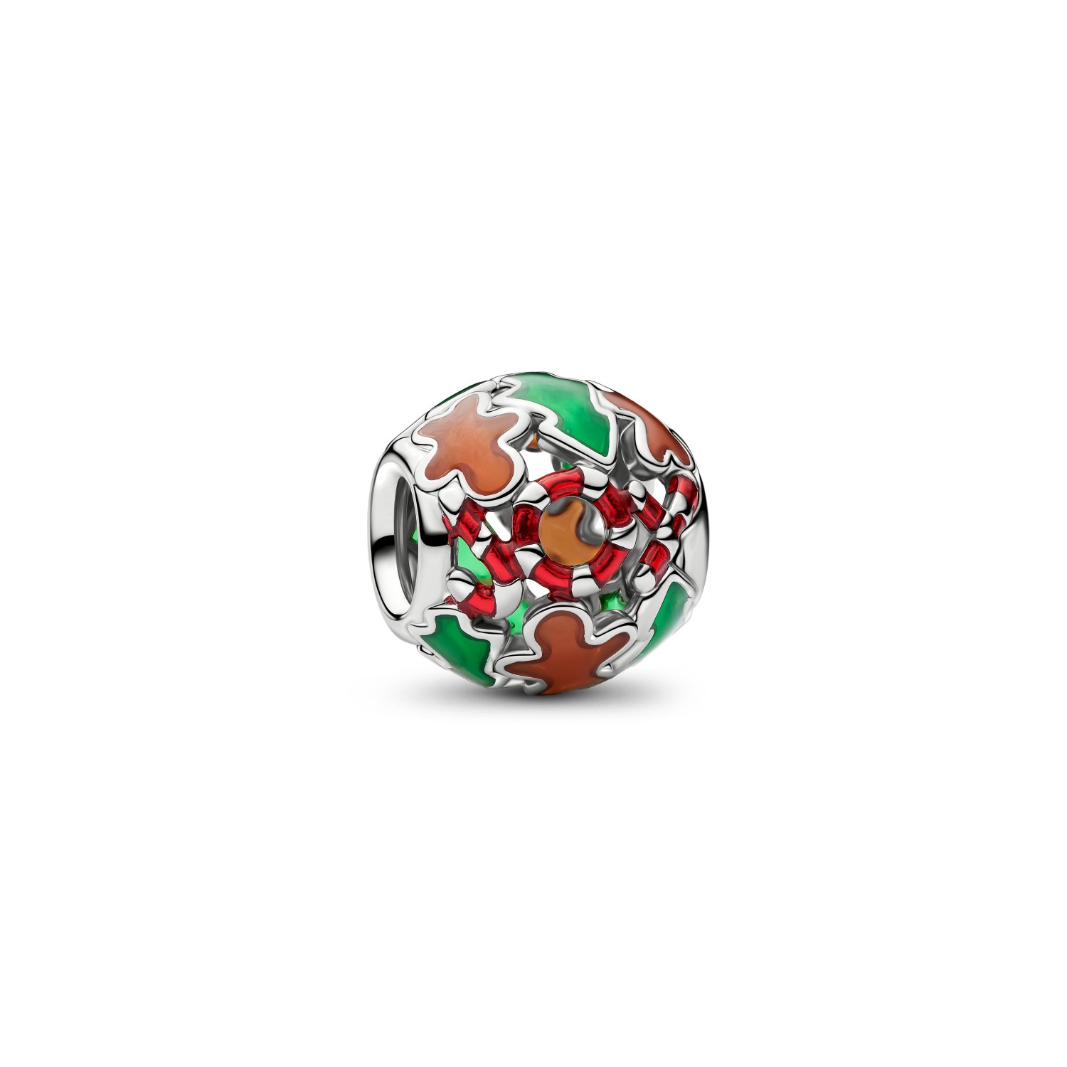 Charm Pandora Openwork Simboli del Natale con finitura in platino – 735064C01 - PANDORA