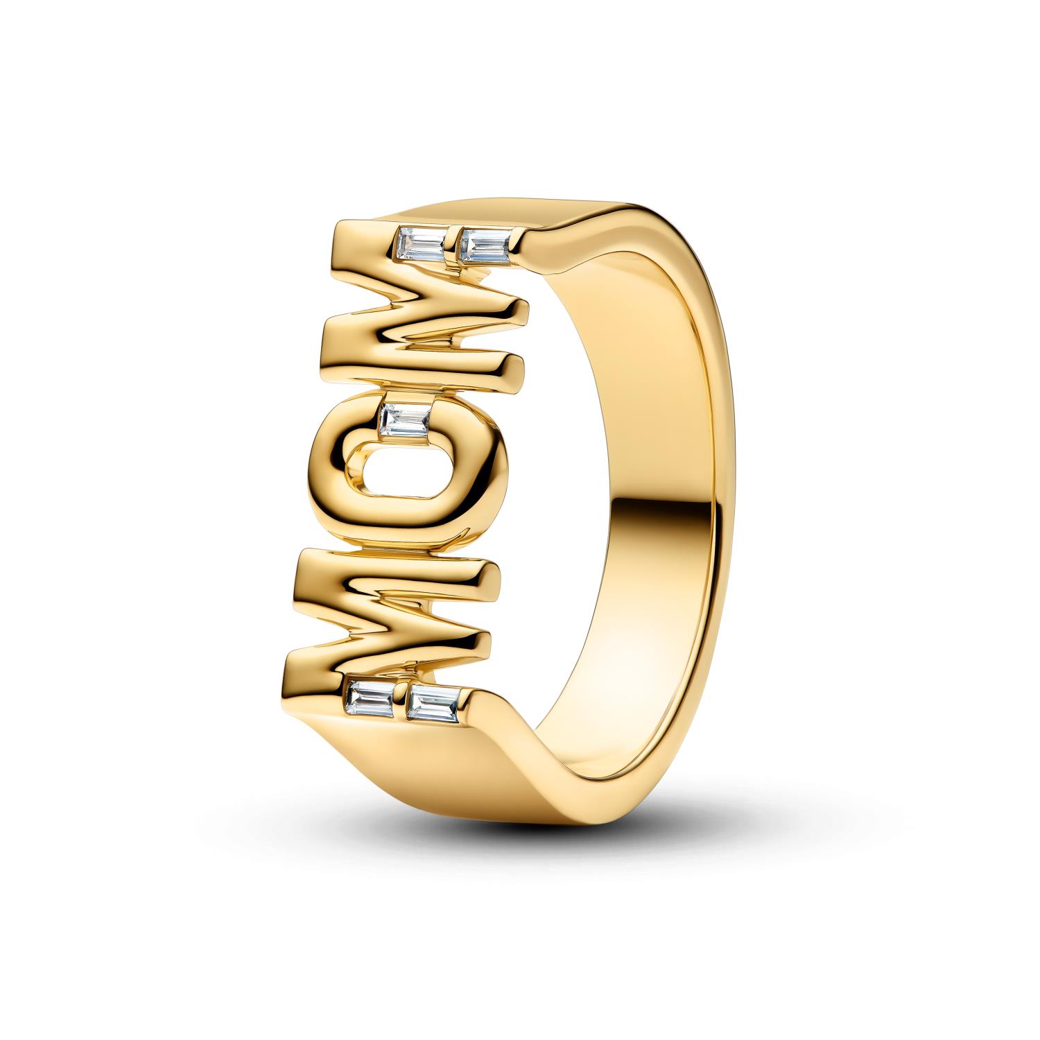 Pandora - Anello Sigillo "Mom"  Ref. 164460C01-58 - PANDORA