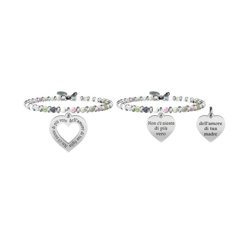 Gioielli Kidult - Bracciale agata e acciaio 316L Ref. 731443 - KIDULT