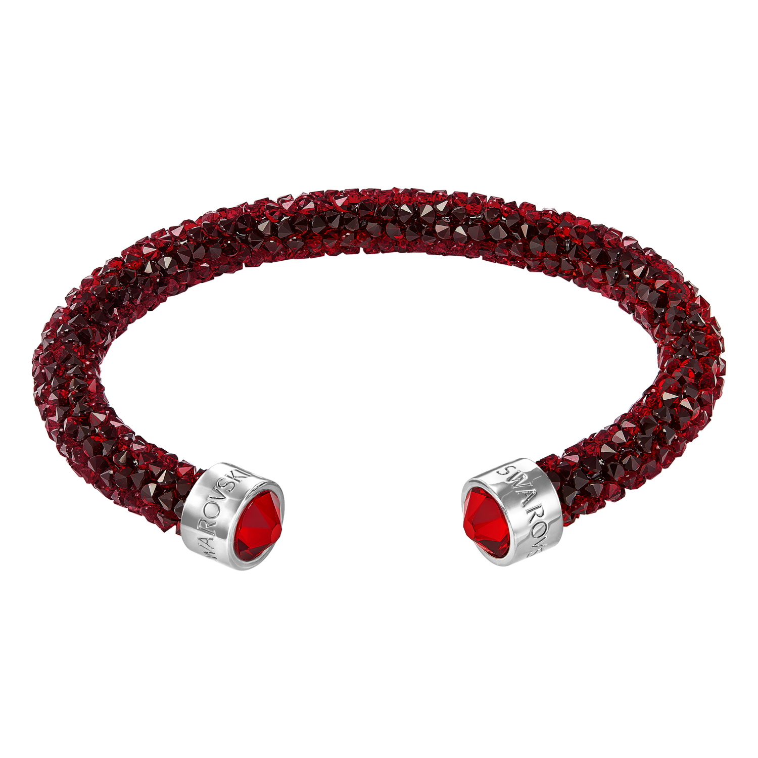 Swarovski - Bracciale rigido Crystaldust, rosso, acciaio inossidabile Ref. 5250692 - SWAROVSKI