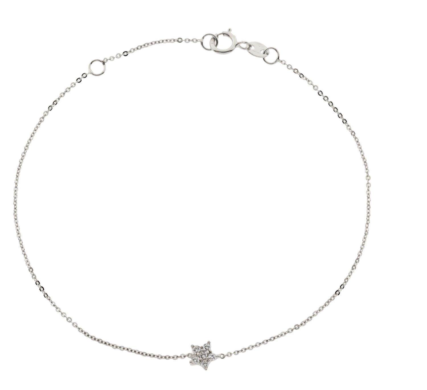 Bracciale in Oro Bianco Simbolo Quadrifoglio Ref. 764210 - FACCO