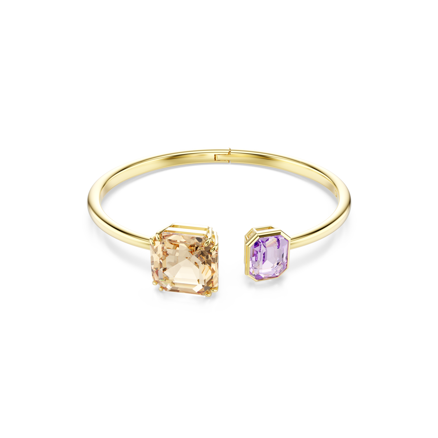 Swarovski - Bracciale rigido Millenia, Taglio ottagonale, Multicolore, Placcato color oro Ref. 5725756 - SWAROVSKI