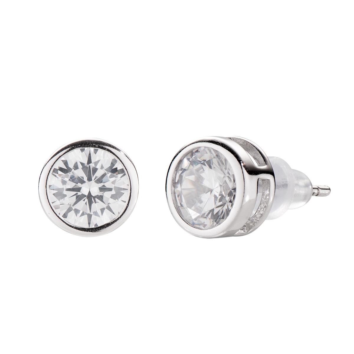 Orecchini Diamonds con Punto Luce Tondo Grande - Amen Collection Ref. ELPT60BB - AMEN