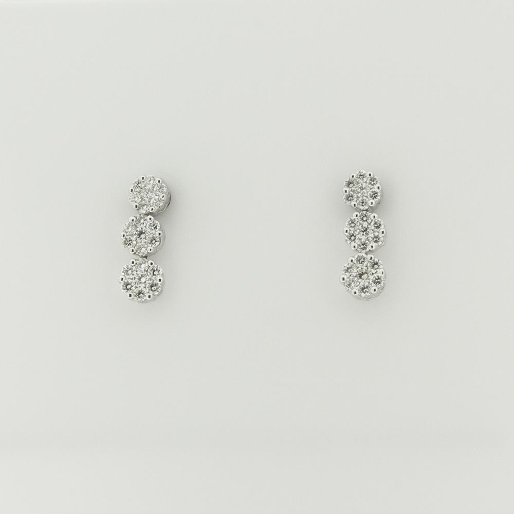 Orecchini Visconti con Diamanti Bianchi ct.0,40 Ref. BBX33026 - GIORGIO VISCONTI