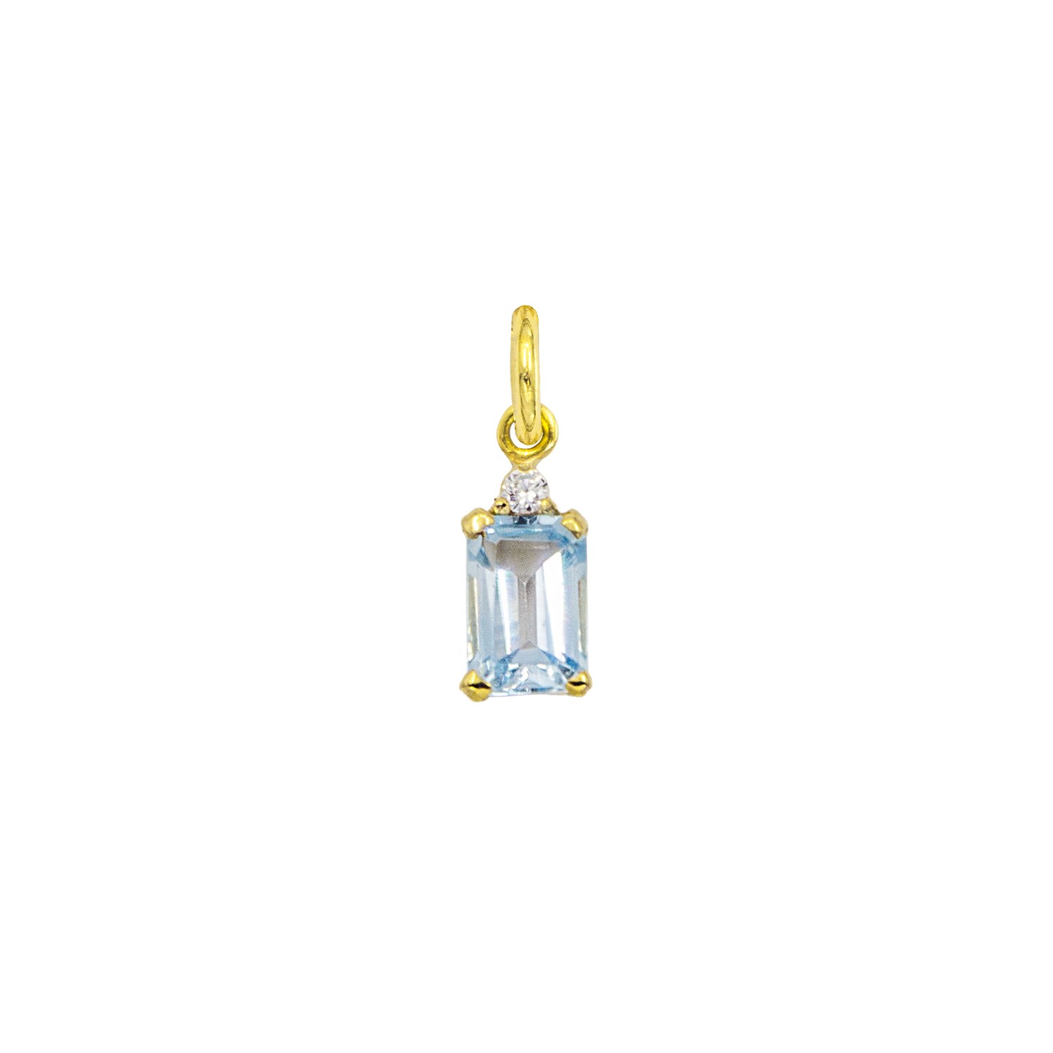 Charm Luce in Oro 9 Kt e Zirconi  Ref. A0256G9 - FACCO