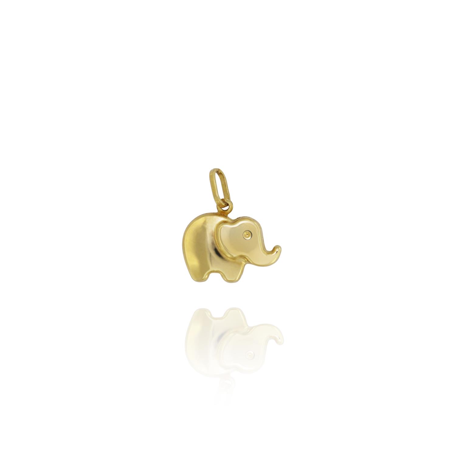 Ciondolo in Oro Giallo Simbolo Elefante Ref. 1042 - FACCO