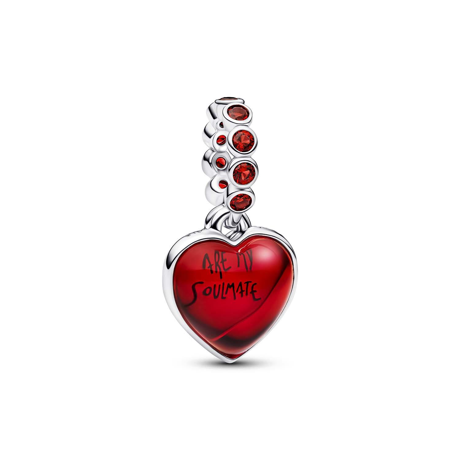 Pandora - Pendente Doppio Cuore Vetro di Murano Rosso Ref. 794429C01 - PANDORA