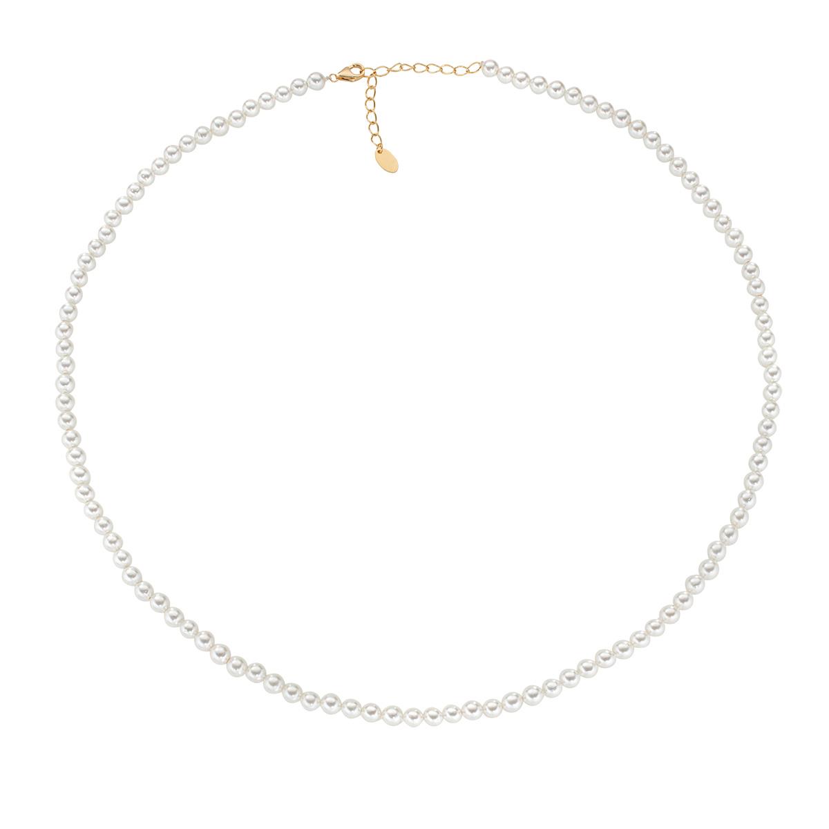 Collana con Perle Swarovski 6 mm - Amen Collection Ref. CLPE60SWGB40 - AMEN