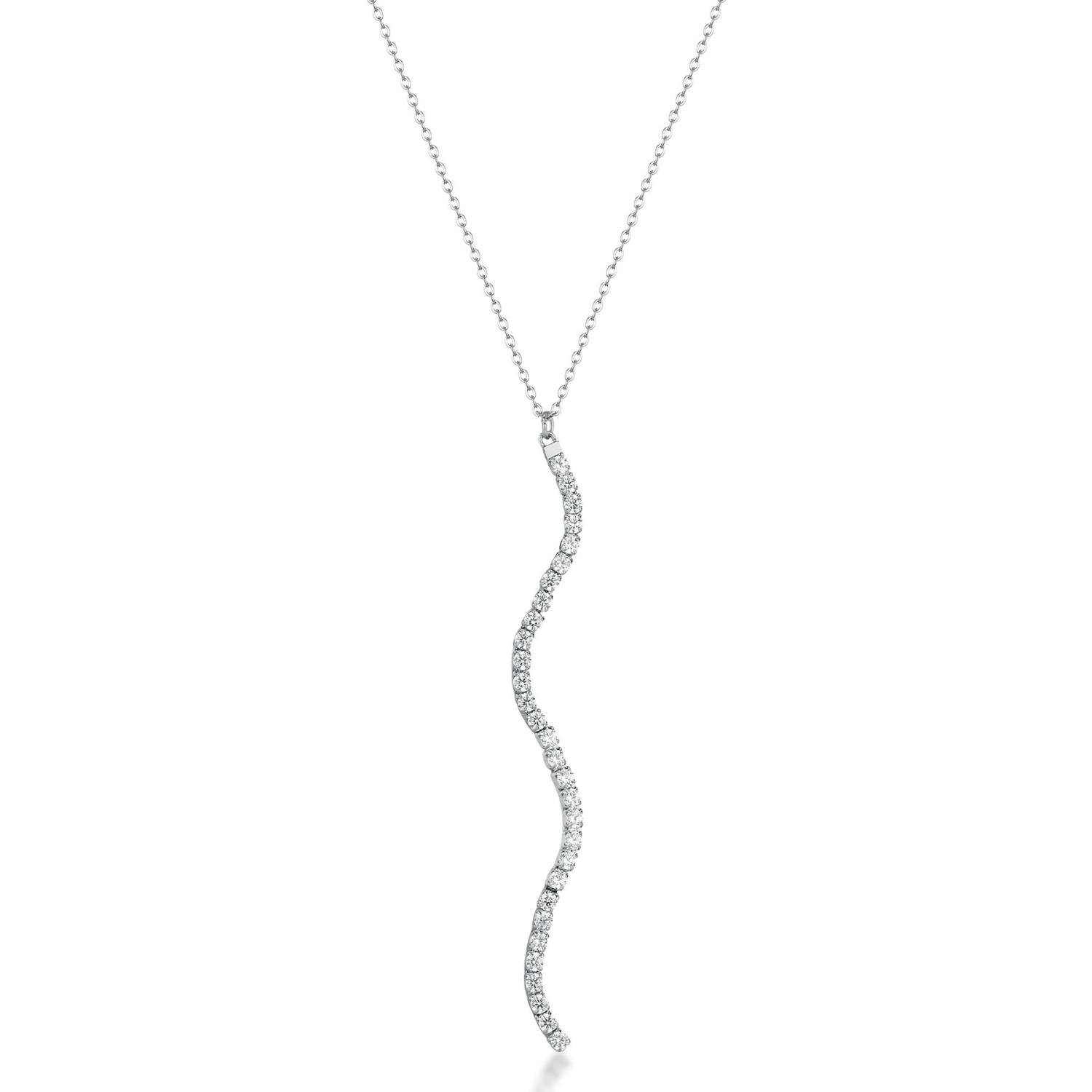 Brosway - Collana DESIDERI in acciaio 316L, con pendente a S e cubic zirconia white Ref. BEIN027 - BROSWAY