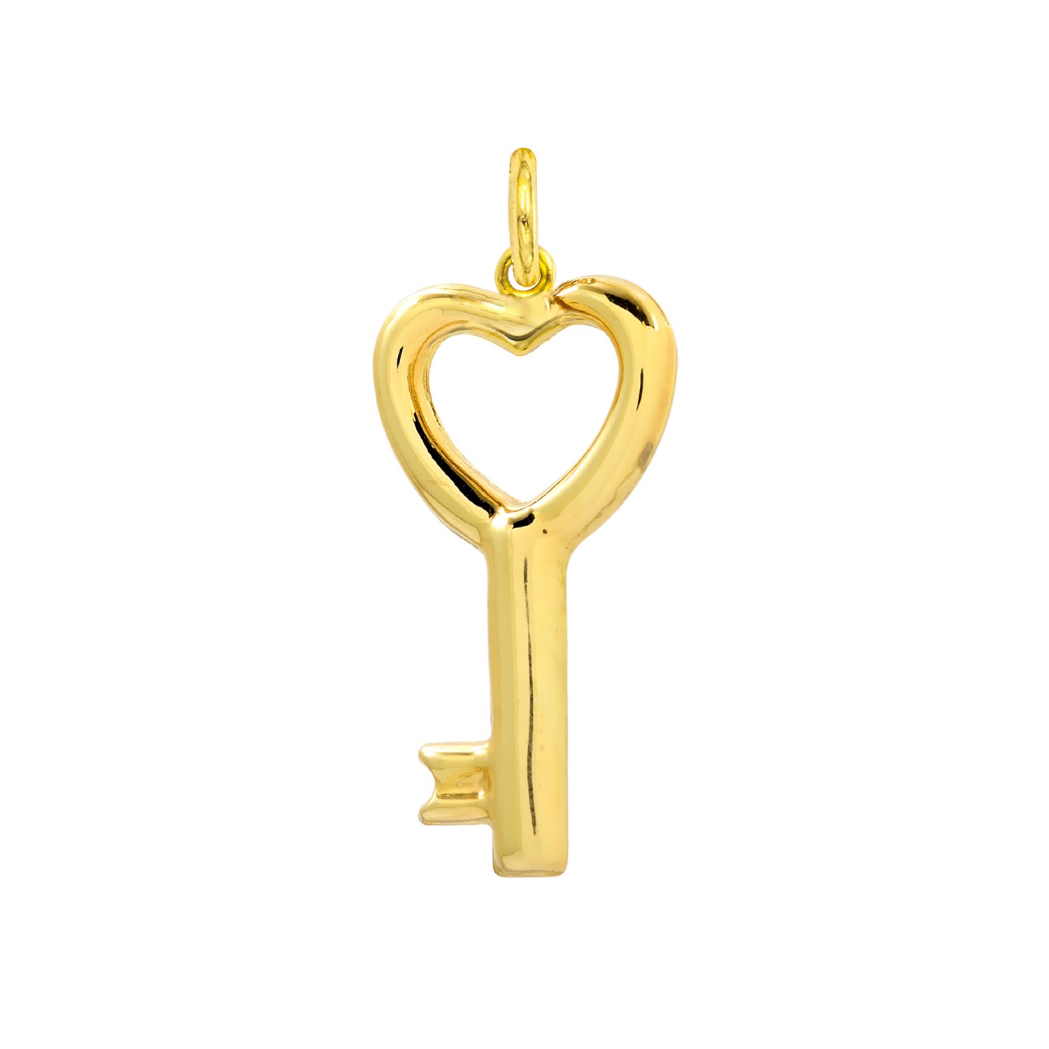 Charm Chiave Cuore in Oro 9 Kt  Ref. A0190G9 - FACCO