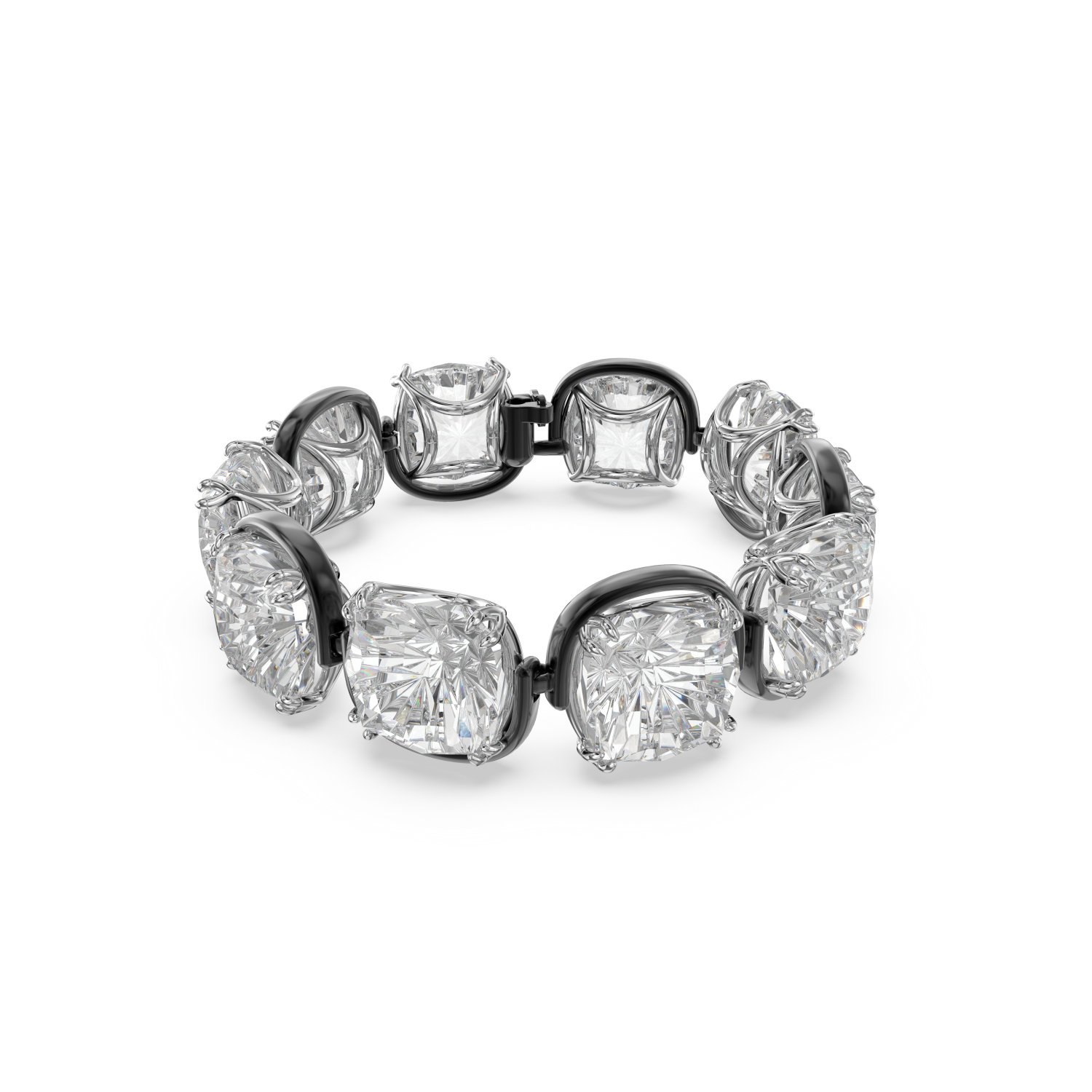 Swarovski - Braccialetto Harmonia, Taglio Cushion, Bianco, Finitura in mix di placcature Ref. 5600047 - SWAROVSKI