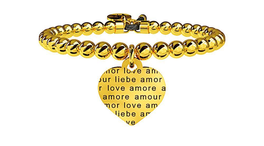 Gioielli Kidult - Bracciale in acciaio 316L Pvd Gold Ref. 231542 - KIDULT