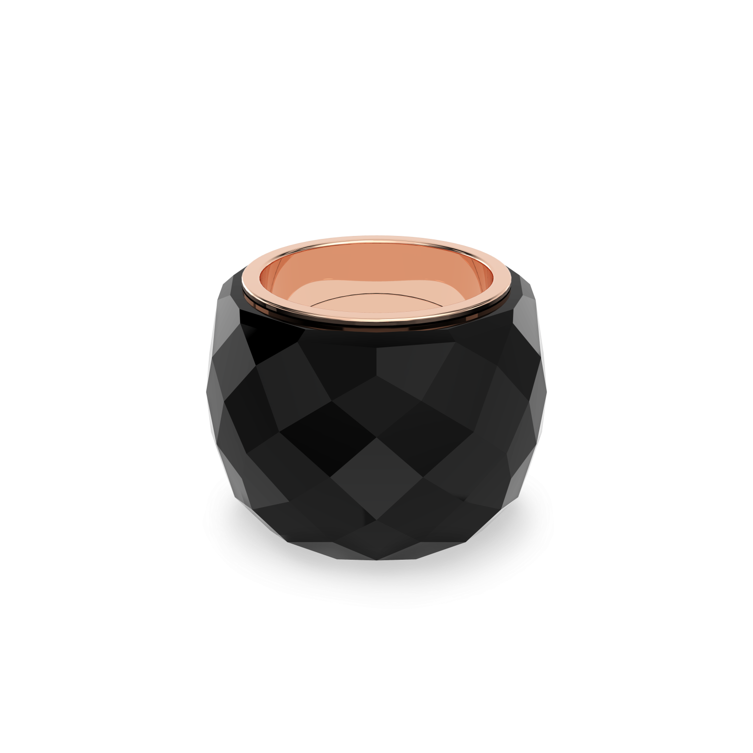 Swarovski - Anello Nirvana, Nero, PVD oro Rosa Ref. 5410336 - SWAROVSKI