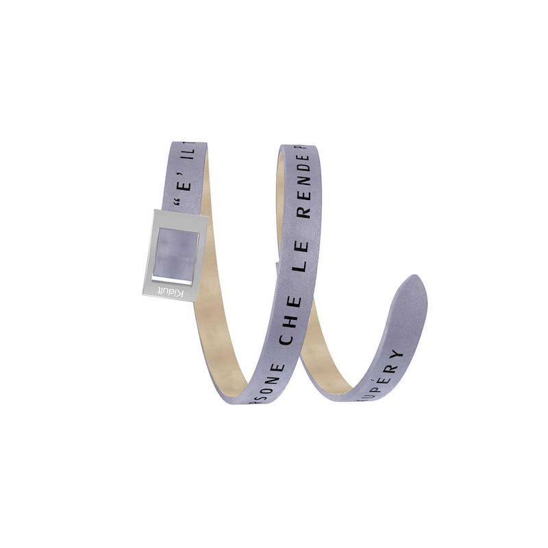 Gioielli Kidult - Cinturino/Bracciale in pelle e acciaio 316L Ref. 731533 - KIDULT