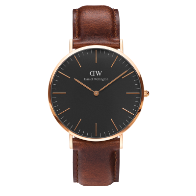 OROLOGIO DANIEL WELLINGTON - CLASSIC BLACK ST MAWES Ref. DW00100124 - DANIEL WELLINGTON