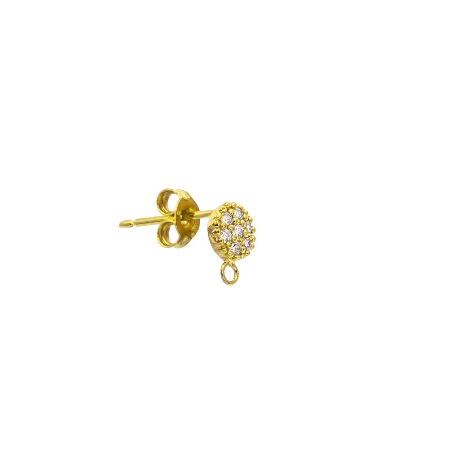 Orecchini in Oro 9 Kt e Zirconi  Ref. A0568G9 - FACCO