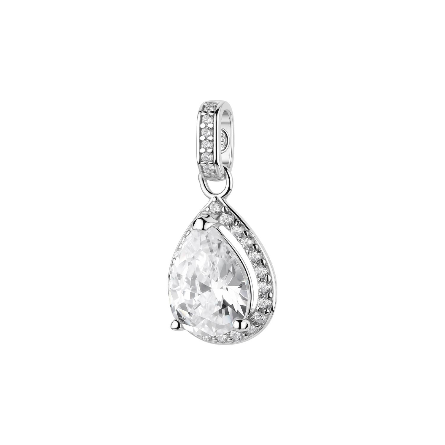 Brosway - Pendente FANCY in argento 925/1000 rodiato,  cubic zirconia white forma pear Ref. FIW179 - BROSWAY